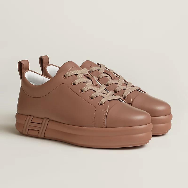 Giày Hermes Happy Sneaker Nữ Nâu